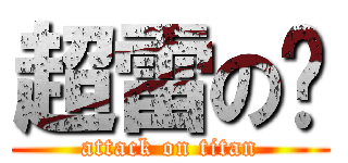 超雷の貓 (attack on titan)