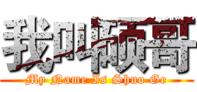 我叫硕哥 (My Name Is Shuo Ge)