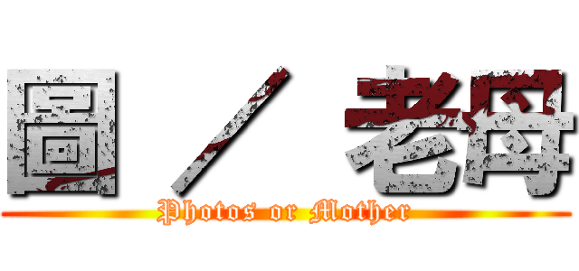 圖 ／ 老母 (Photos or Mother)
