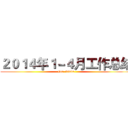 ２０１４年１－４月工作总结 (For  Vinda)
