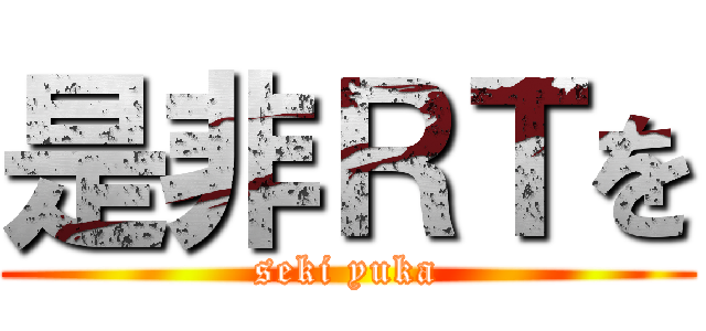 是非ＲＴを (seki yuka)