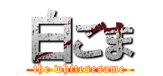 白ごま (the whitesesame)