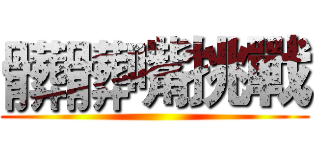 髒髒嘴挑戰 ()