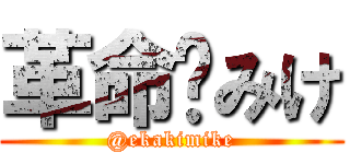 革命✨みけ (@ekakimike)