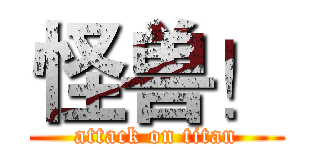 怪兽！ (attack on titan)