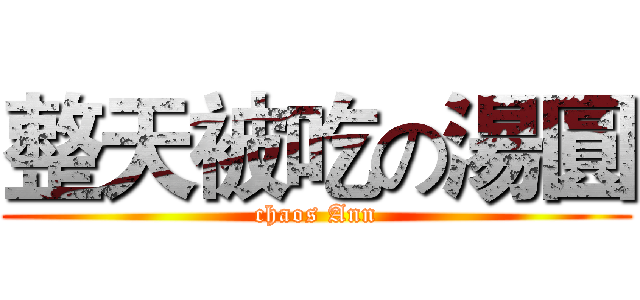 整天被吃の湯圓 (chaos Ann)