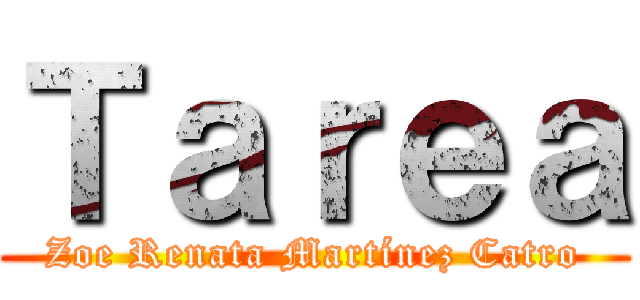 Ｔａｒｅａ (Zoe Renata Martínez Catro)