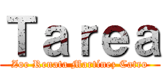 Ｔａｒｅａ (Zoe Renata Martínez Catro)
