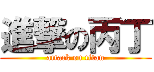 進撃の丙丁 (attack on titan)