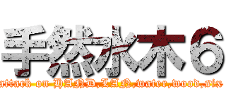 手然水木６ (attack on HAND,LAN,water,wood,six)