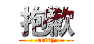 抱歉 (sorry)