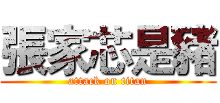 張家芯是豬 (attack on titan)