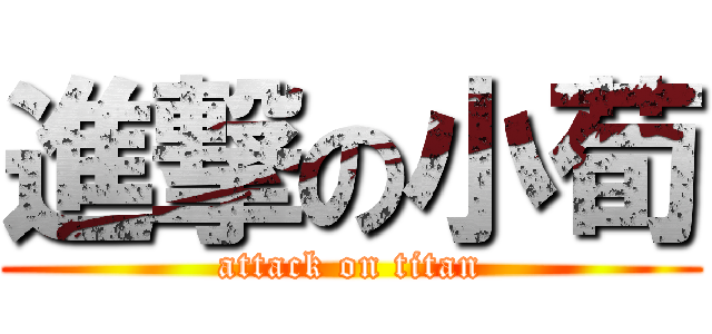 進撃の小荀 (attack on titan)