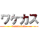 ワケカス (kasuwakebe)