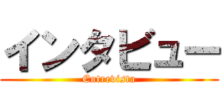 インタビュー (Entrevista)