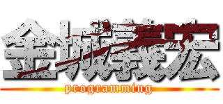 金城義宏 (programming)