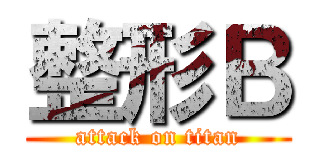 整形Ｂ (attack on titan)