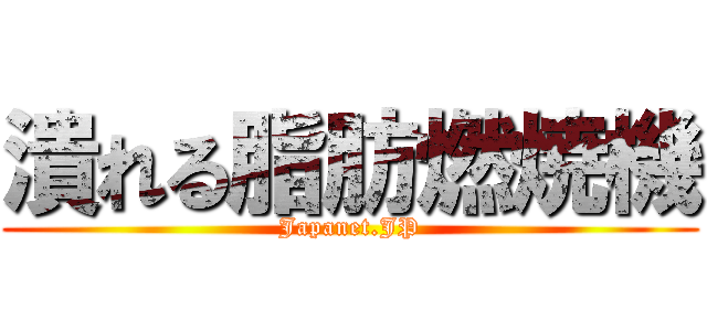 潰れる脂肪燃焼機 (Japanet.JP)