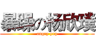 暴躁の杨欣璞 (angry yxp)