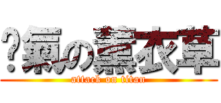 煞氣の薰衣草 (attack on titan)