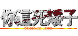 你這死矮子 (attack on titan)