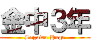 金中３年 (Segawa Hage)