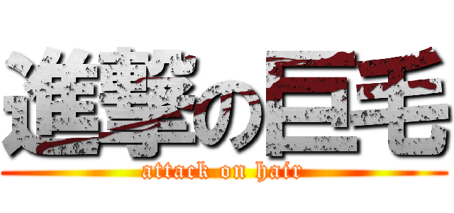 進撃の巨毛 (attack on hair)