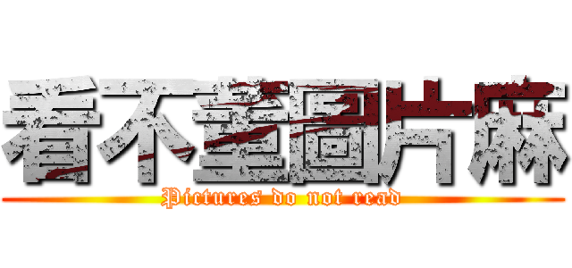 看不董圖片麻 (Pictures do not read)