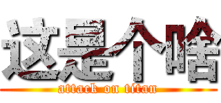 这是个啥 (attack on titan)