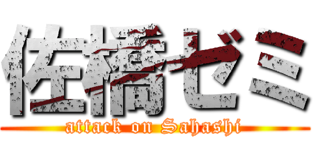 佐橋ゼミ (attack on Sahashi)