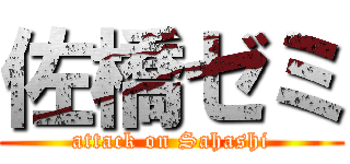 佐橋ゼミ (attack on Sahashi)