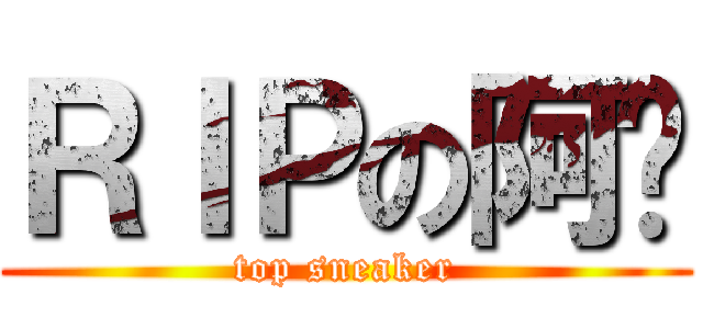 ＲＩＰの阿开 (top sneaker)