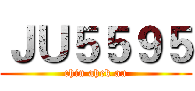 ＪＵ５５９５ (chin ahek au)