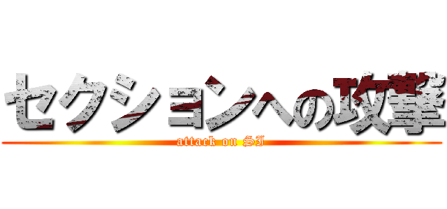 セクションへの攻撃 (attack on SI)