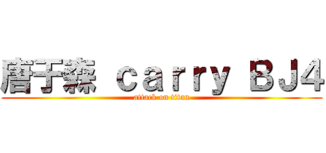 唐于森 ｃａｒｒｙ ＢＪ４ (attack on titan)