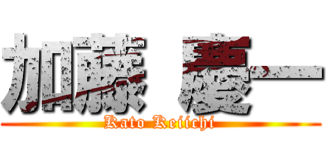 加藤 慶一 (Kato Keiichi)