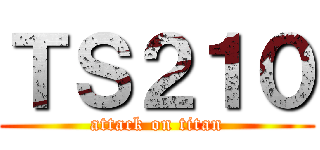 ＴＳ２１０ (attack on titan)