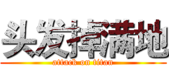 头发掉满地 (attack on titan)