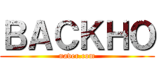 ＢＡＣＫＨＯ (naver.com)