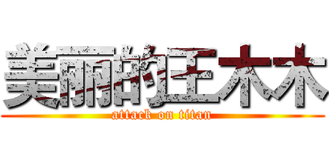 美丽的王木木 (attack on titan)