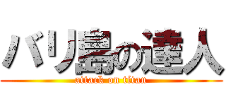 バリ島の達人 (attack on titan)