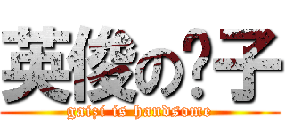 英俊の钙子 (gaizi is handsome)