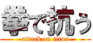 拳で抗う (attack on titan)