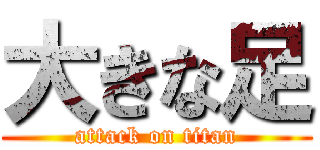 大きな足 (attack on titan)