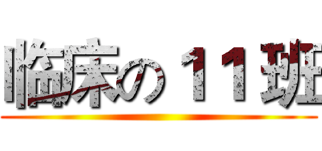 临床の１１ 班 ()