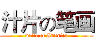 汁片の笔画 (voice of America)