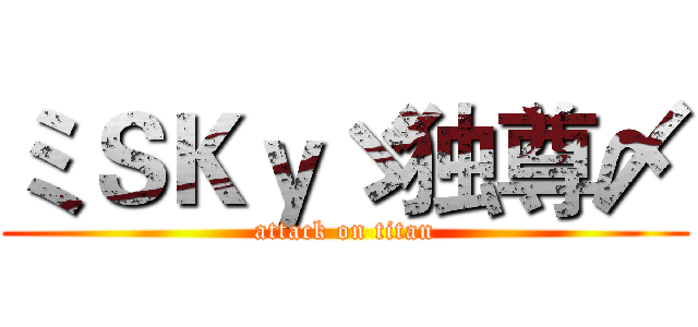 ミＳＫｙゞ独尊〆 (attack on titan)