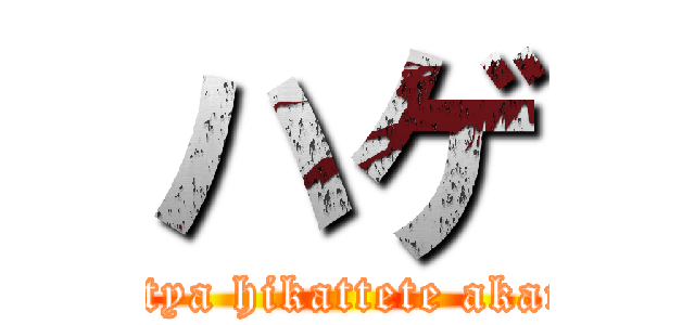 ハゲ (mettya hikattete akarui)