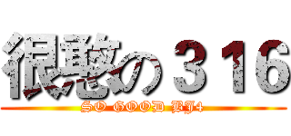 很憨の３１６ (SO GOOD BJ4)