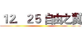 １２．２５ 自由之翼 ()